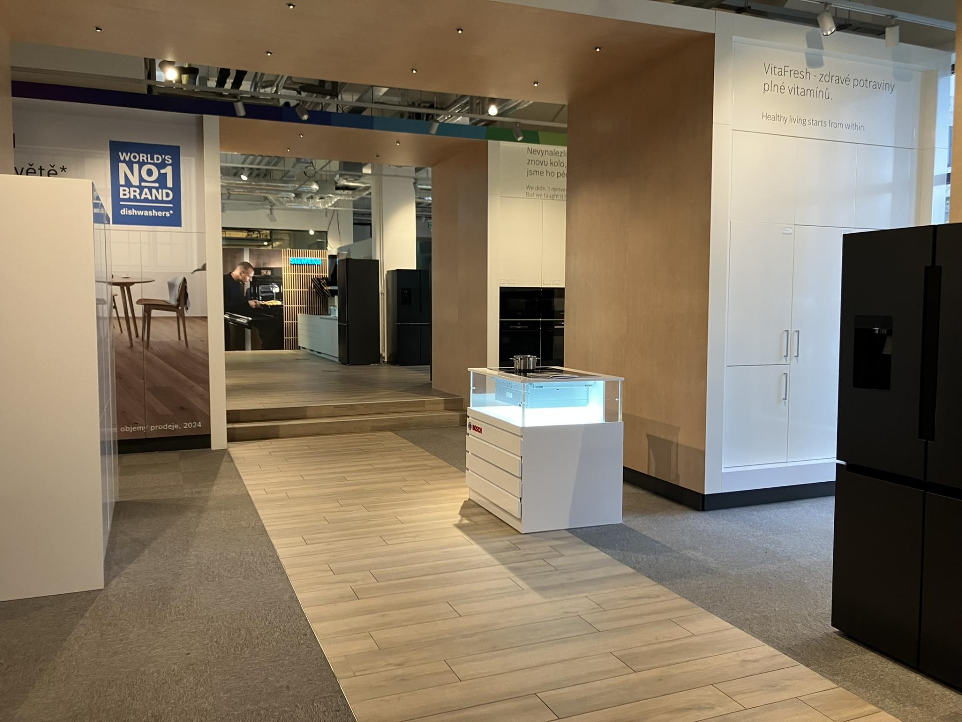 Expozice showroomu Brand Experience Center